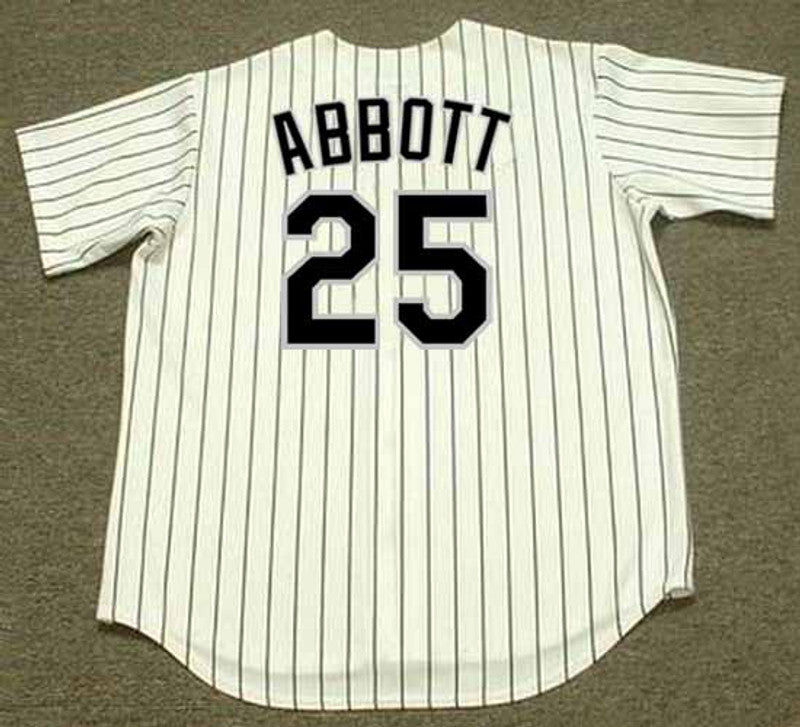 Jim Abbott Chicago White Sox 1998 Baseball jersey retro stitched fan gear RTJ00583