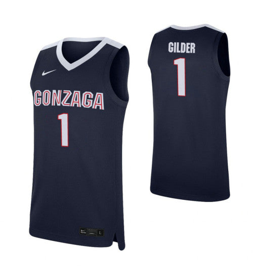 Admon Gilder College Basketball Jersey Navy Gonzaga Bulldogs retro stitched fan jersey RTJ12659 image 1
