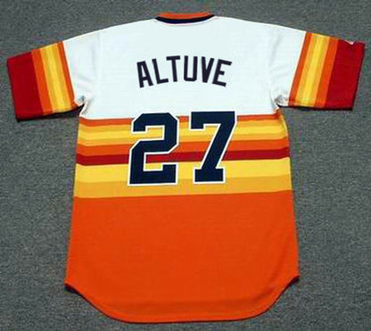 Jose Altuve Houston Astros 1980s Baseball jersey retro stitched fan gear RTJ00364
