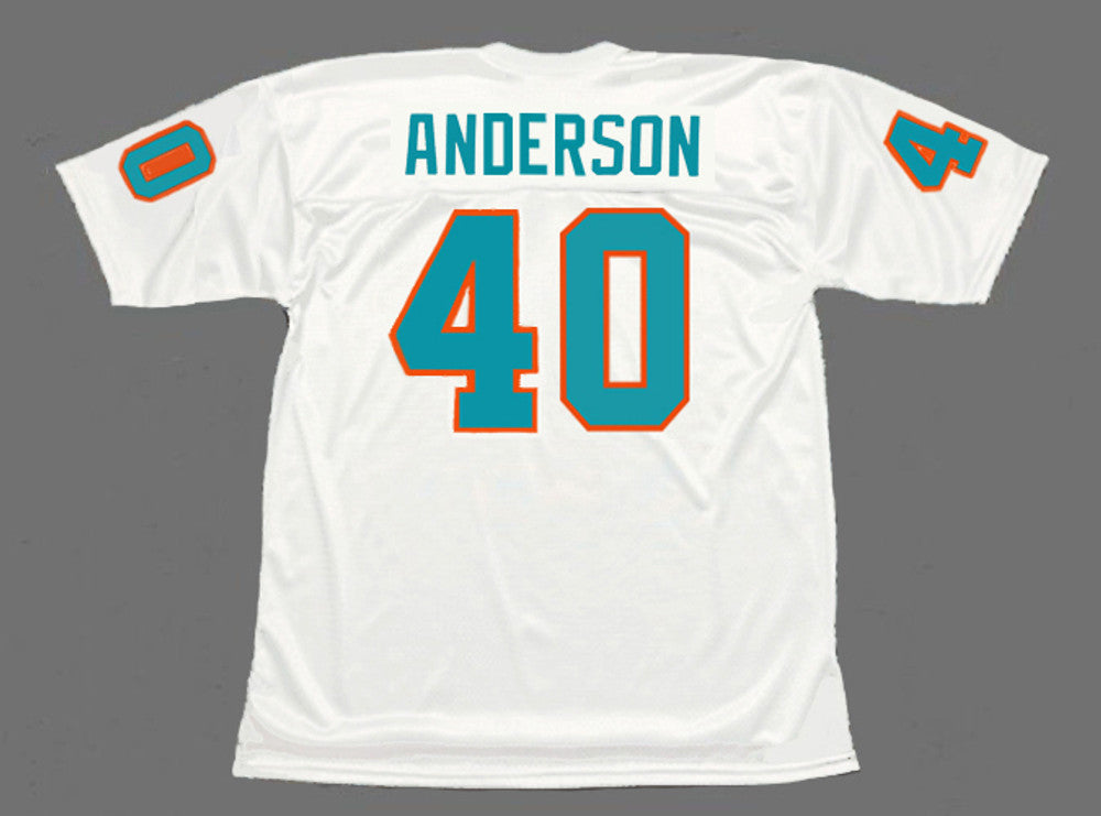 Miami Dolphins Dick Anderson 1972 Throwback Football Jersey product image