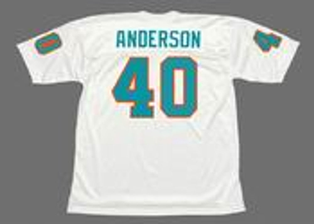 Miami Dolphins Dick Anderson 1972 Throwback Football Jersey product image