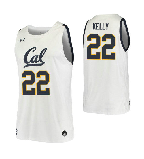 Andre Kelly College Basketball Jersey White California Golden Bears retro stitched fan jersey RTJ6653 image 1