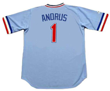Elvis Andrus Texas Rangers 1980s Baseball jersey retro stitched fan gear RTJ01020