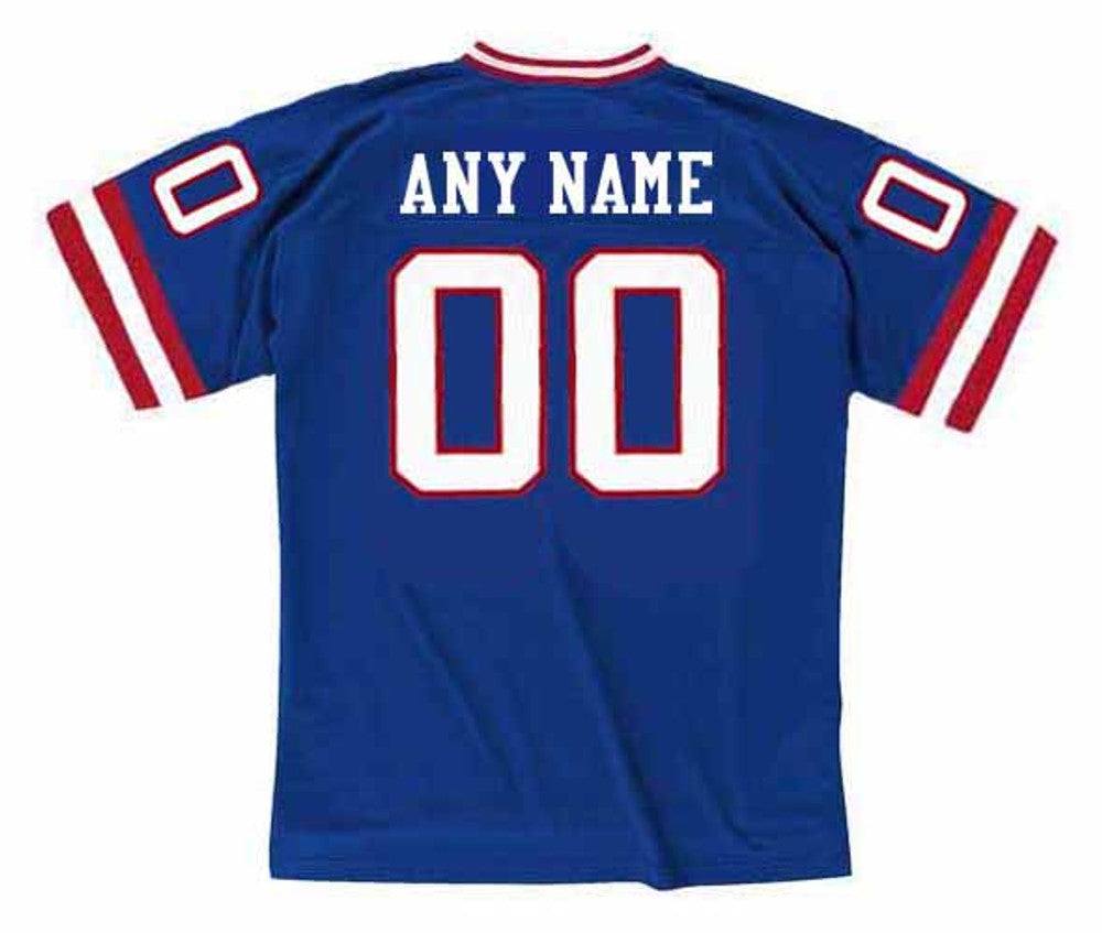 NYG 1980's Throwback Home Custom Jersey Name Number, Retro Stitched Jersey