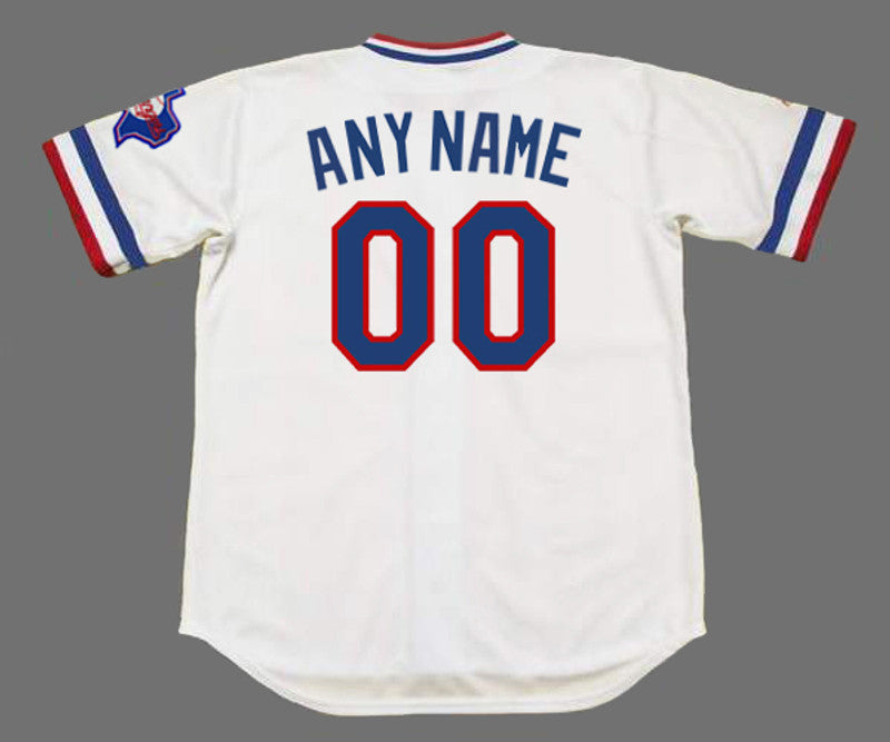 TR TR 1980s Throwback Home Custom Name Number Stitched Jersey, Vintage Baseball Jersey, Retro Sewn Jersey
