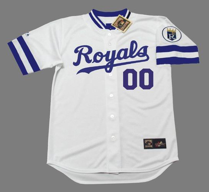 KCR KCR 1980s Cooperstown Home Custom Name Number Stitched Jersey, Vintage Baseball Jersey, Retro Sewn Jersey