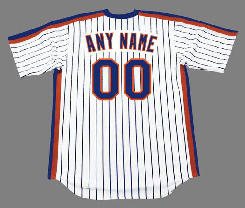 NYM NYM 1980s Cooperstown Home Custom Name Number Stitched Jersey, Vintage Baseball Jersey, Retro Sewn Jersey