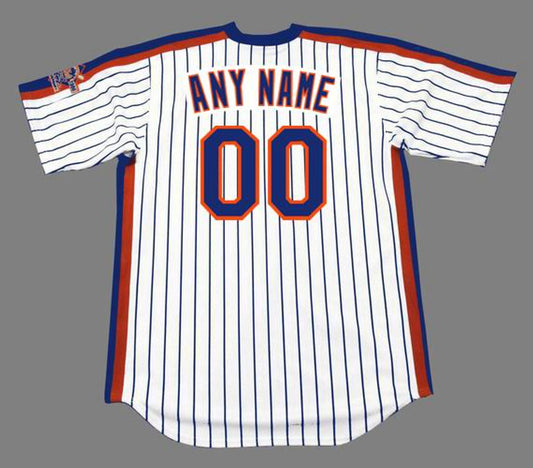 NYM NYM 1986 Cooperstown Home Custom Name Number Stitched Jersey, Vintage Baseball Jersey, Retro Sewn Jersey