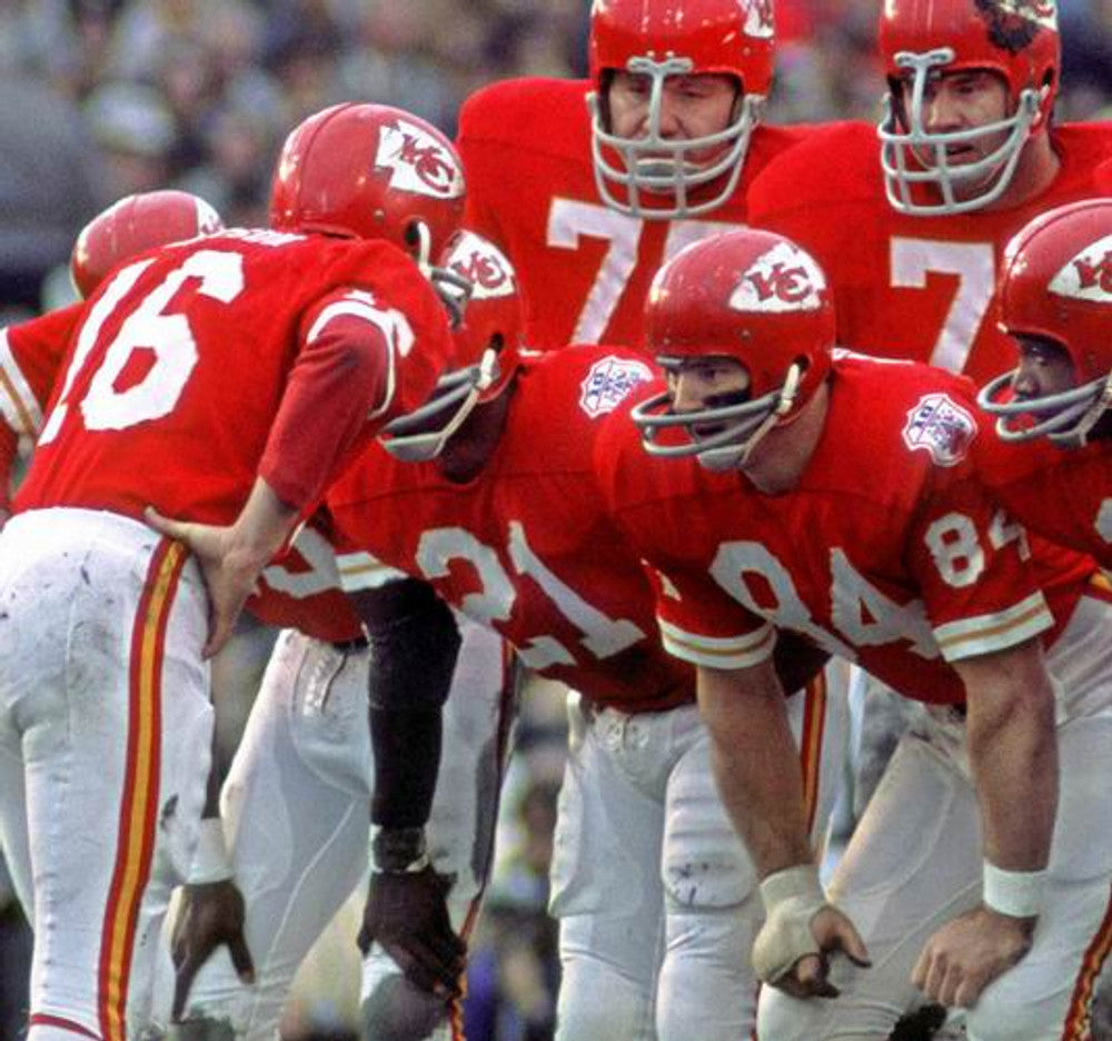 FRAR KCC 1969 Throwback Home Football Jersey, Retro Stitched Jersey