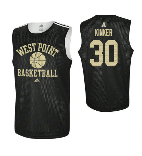 Army Black Knights 30 Ben Kinker Practice College Basketball Jersey Black retro stitched fan jersey RTJ6326 image 1