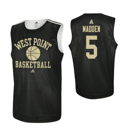 Army Black Knights 5 Mark Madden Practice College Basketball Jersey Black retro stitched fan jersey RTJ6319 image 1