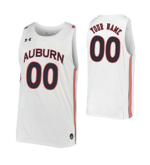 Auburn Tigers Custom Jersey White retro stitched fan jersey RTJ12193 image 1