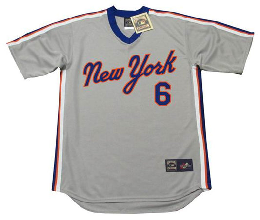 WB NYM 1987 Cooperstown Away Baseball Stitched Jersey, Vintage Baseball Jersey, Retro Sewn Jersey