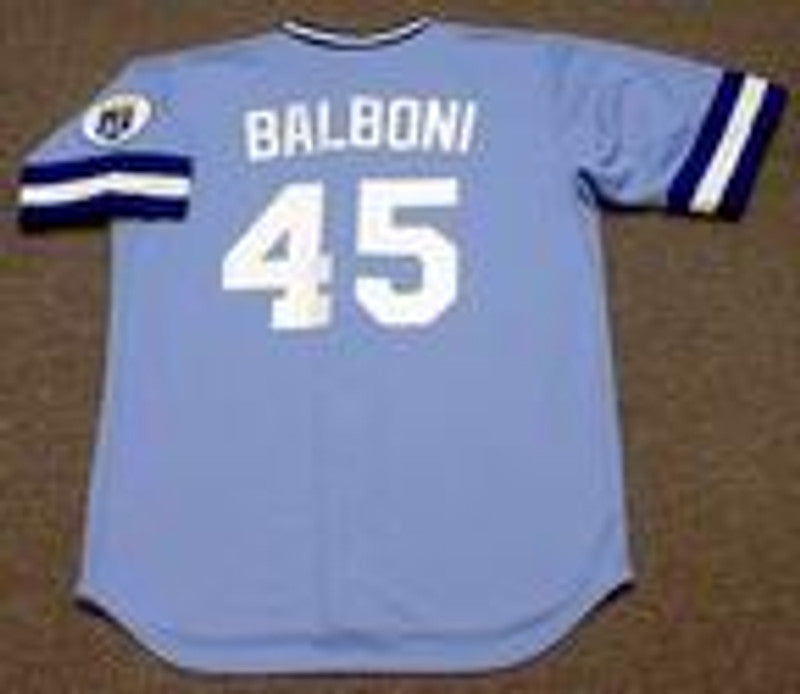 SB KCR 1985 Cooperstown Away Baseball Stitched Jersey, Vintage Baseball Jersey, Retro Sewn Jersey