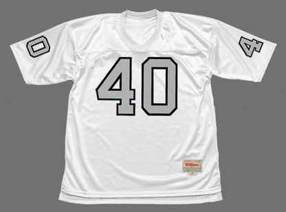 Oakland Raiders Pete Banaszak 1970 Away Throwback Football Jersey product image