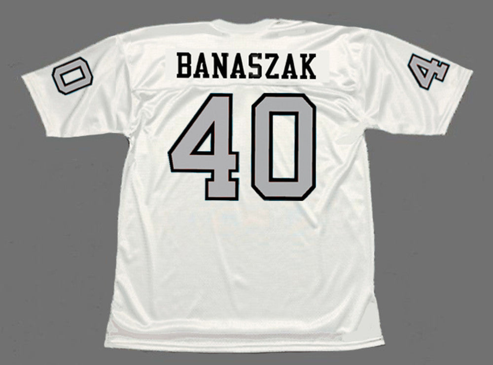 Oakland Raiders Pete Banaszak 1970 Away Throwback Football Jersey product image