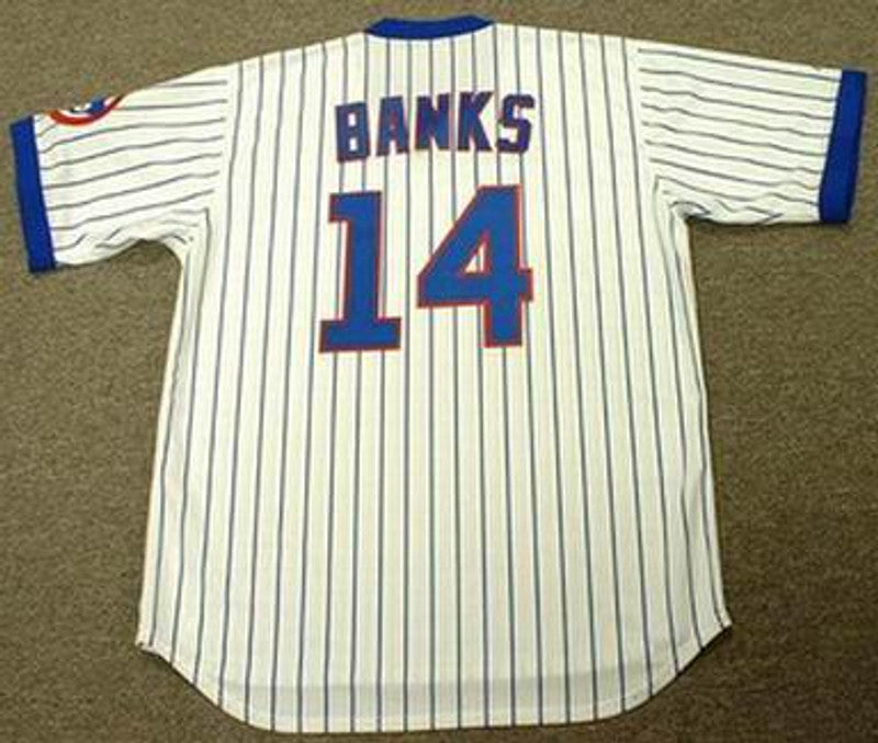Ernie Banks Chicago Cubs Baseball jersey retro stitched fan gear RTJ00995