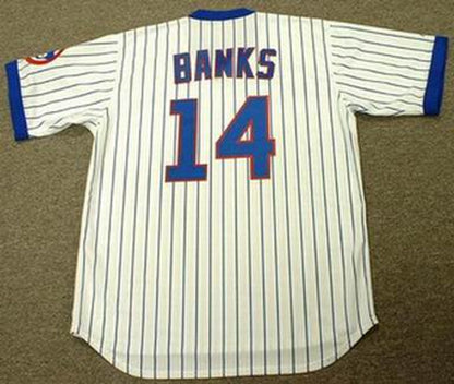 Ernie Banks Chicago Cubs Baseball jersey retro stitched fan gear RTJ00995