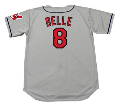 Albert Belle Cleveland Indians 1995 Baseball jersey retro stitched fan gear RTJ01950