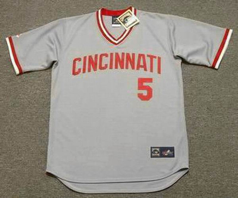 JB CR 1975 Cooperstown Away Baseball Stitched Jersey, Vintage Baseball Jersey, Retro Sewn Jersey