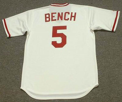 Johnny Bench Cincinnati Reds 1975 Baseball jersey retro stitched fan gear RTJ00385