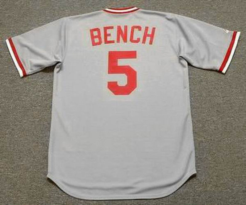 JB CR 1975 Cooperstown Away Baseball Stitched Jersey, Vintage Baseball Jersey, Retro Sewn Jersey