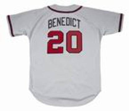 Bruce Benedict Atlanta Braves 1988 Baseball jersey retro stitched fan gear RTJ01604