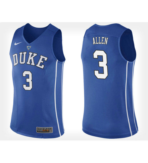 Duke Blue Devils 3 Grayson Allen Blue Home College Basketball Jersey retro stitched fan jersey RTJ11530 image 1
