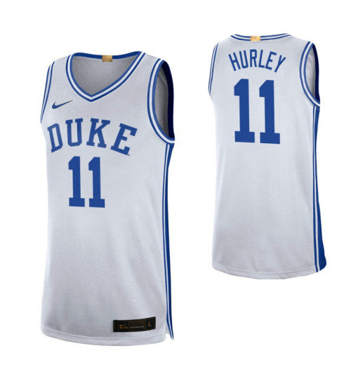 Duke Blue Devils 11 Bobby Hurley Limited College Basketball Jersey White retro stitched fan jersey RTJ11448 image 1