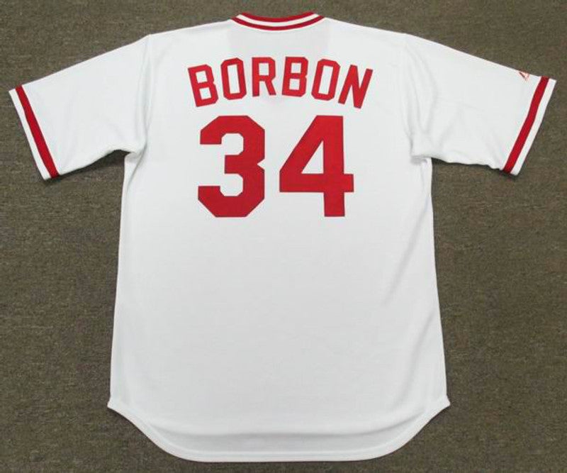 PB CR 1975 Cooperstown Throwback Baseball Stitched Jersey, Vintage Baseball Jersey, Retro Sewn Jersey