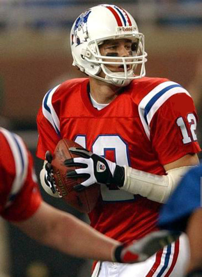 New England Patriots Custom Home Throwback Football Jersey product image