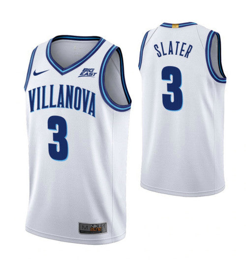 Villanova Wildcats On Slater White Home College Basketball Jersey retro stitched fan jersey RTJ1402 image 1
