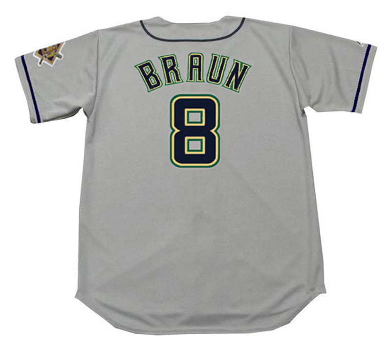 RB MB Milwaukee 1990s Away Throwback Baseball Stitched Jersey, Vintage Baseball Jersey, Retro Sewn Jersey