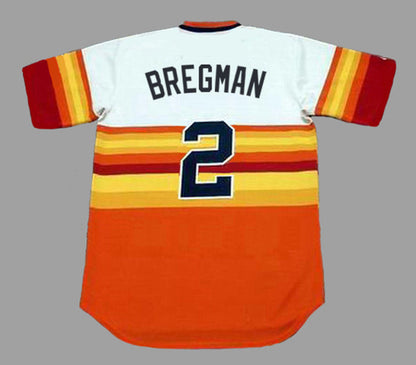 Alex Bregman Houston Astros 1980s Baseball jersey retro stitched fan gear RTJ01943