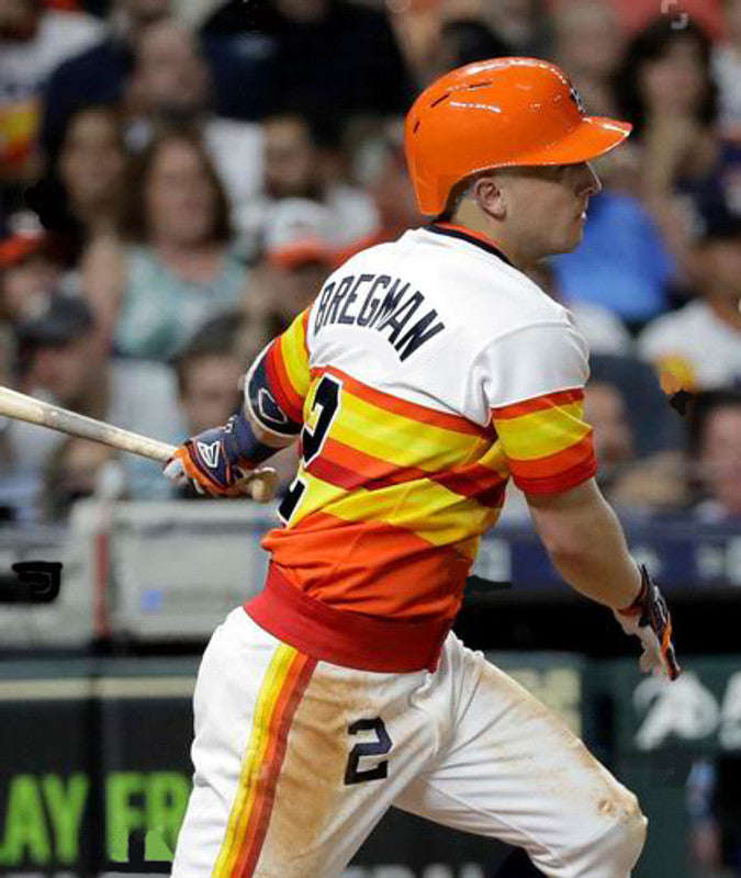 Alex Bregman Houston Astros 1980s Baseball jersey retro stitched fan gear RTJ01943