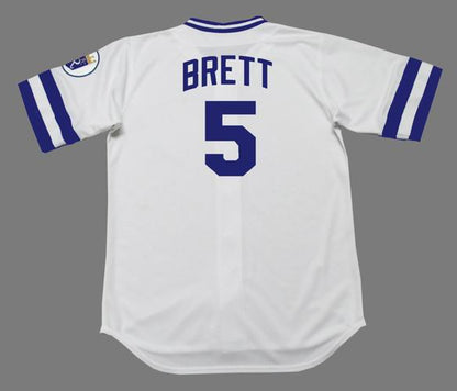 George Brett Kansas City Royals 1985 Baseball jersey retro stitched fan gear RTJ00845