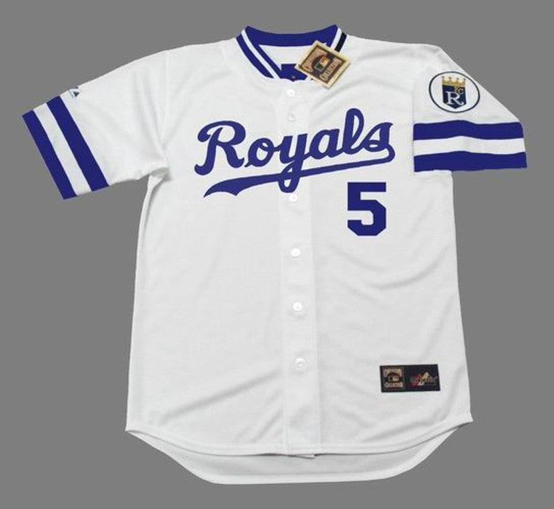 George Brett Kansas City Royals 1985 Baseball jersey retro stitched fan gear RTJ00845