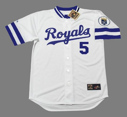 George Brett Kansas City Royals 1985 Baseball jersey retro stitched fan gear RTJ00845