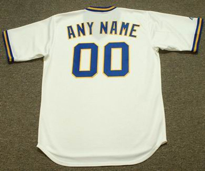 RSJ MB 1970s Cooperstown Throwback Home Custom Name Number Stitched Jersey, Vintage Baseball Jersey,