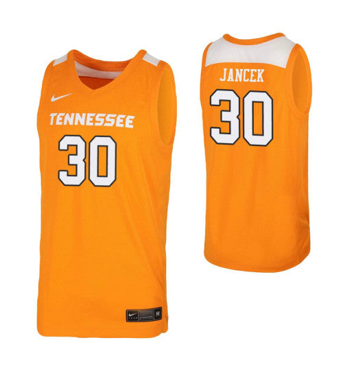 Tennessee Volunteers 30 Brock Jancek Tennessee Orange College Basketball Jersey retro stitched fan jersey RTJ2101