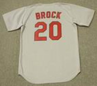 Lou Brock St. Louis Cardinals 1967 Baseball jersey retro stitched fan gear RTJ00100