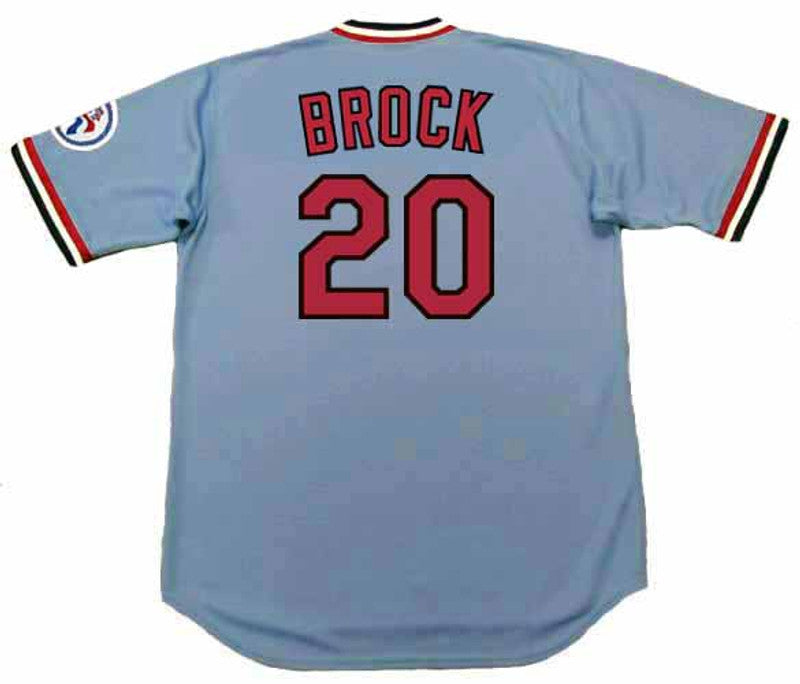 Lou Brock St. Louis Cardinals 1976 Baseball jersey retro stitched fan gear RTJ00098