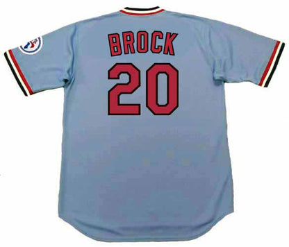 Lou Brock St. Louis Cardinals 1976 Baseball jersey retro stitched fan gear RTJ00098