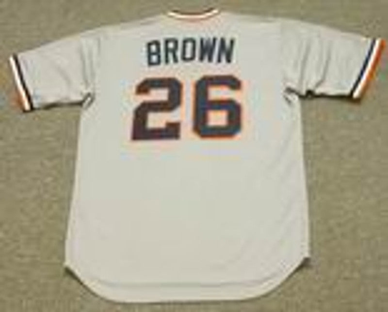 Gates Brown Detroit Tigers 1972 Baseball jersey retro stitched fan gear RTJ00877