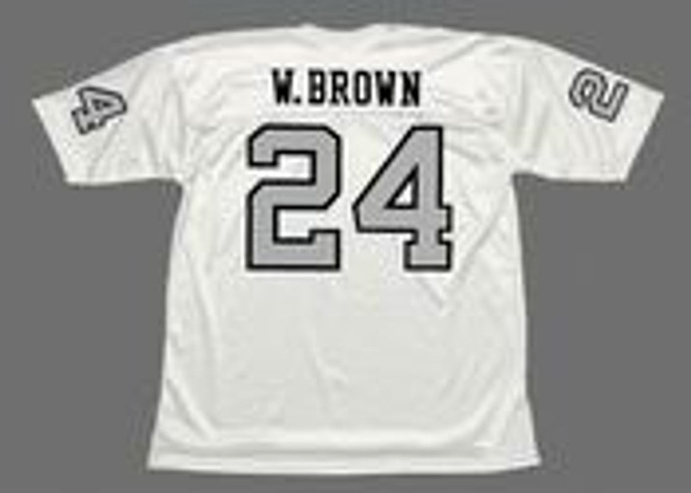 Oakland Raiders Willie Brown 1970 Away Throwback Brown Football Jersey product image