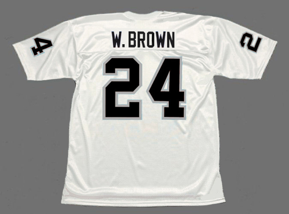 Oakland Raiders Willie Brown 1976 Away Throwback Brown Football Jersey product image