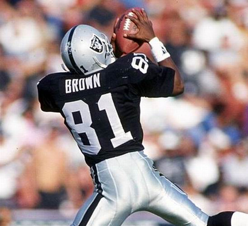 Los Angeles Raiders Tim Brown 1992 Home Throwback Brown Football Jersey product image