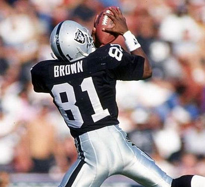 Los Angeles Raiders Tim Brown 1992 Home Throwback Brown Football Jersey product image
