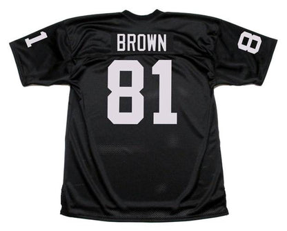 Los Angeles Raiders Tim Brown 1992 Home Throwback Brown Football Jersey product image
