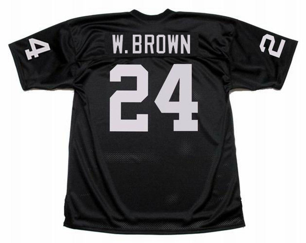 Oakland Raiders Willie Brown 1976 Home Throwback Brown Football Jersey product image